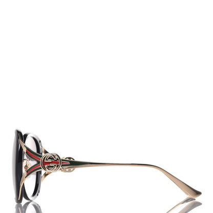 Gucci Round Frame Injected GG0226SK Sunglasses Black 3 of 9