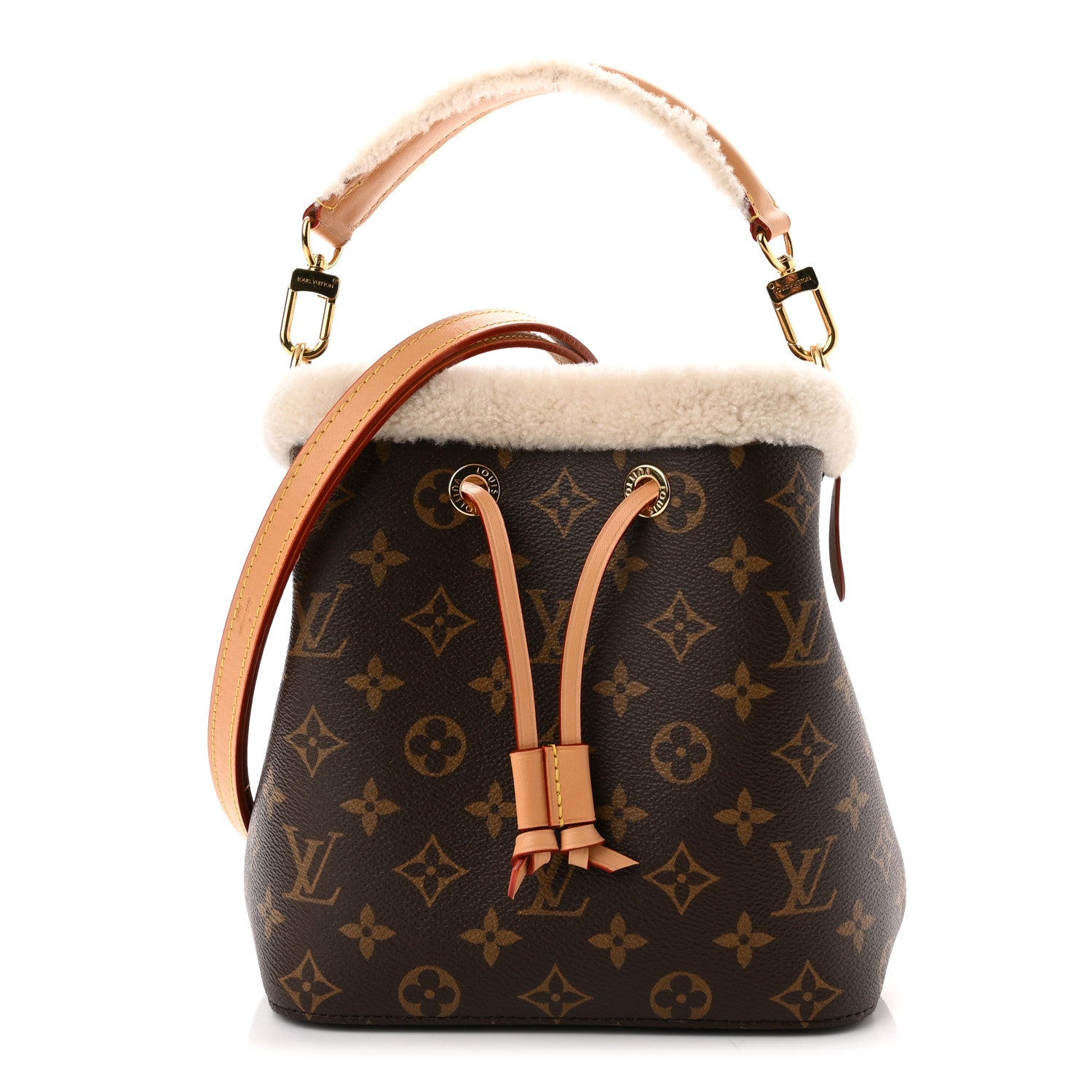 Louis Vuitton Monogram Shearling Cozygram Neonoe BB 1 of 10