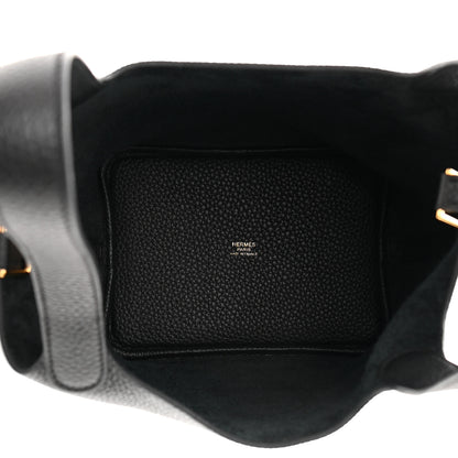 Hermes Taurillon Clemence Picotin Lock 18 PM Black 5 of 12