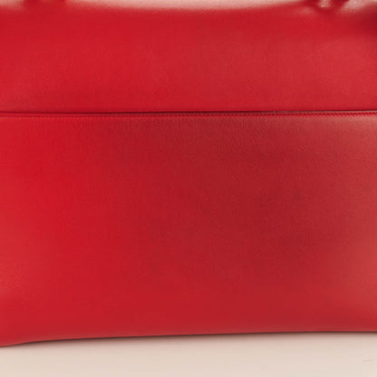 Saint Laurent Calfskin Medium Moujik Top Handle Bag Lipstick Red 5 of 10
