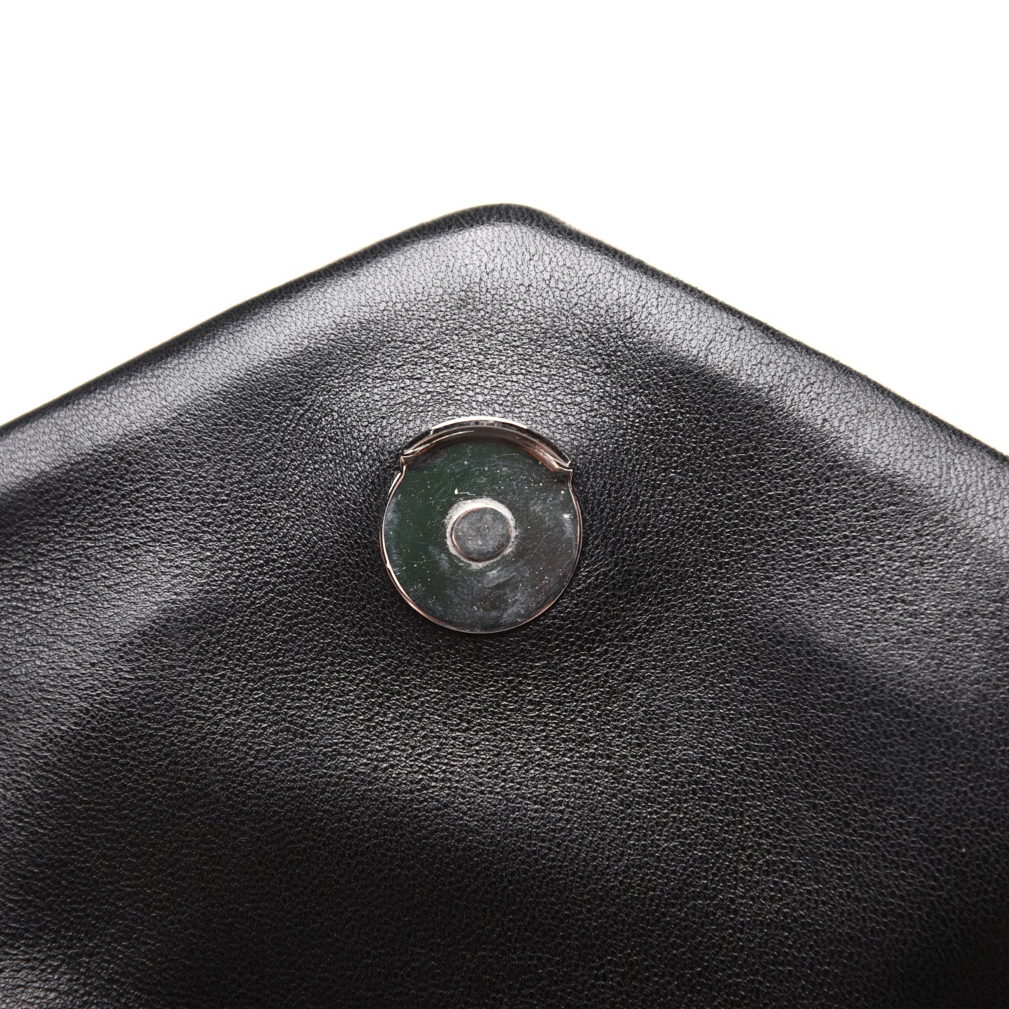 Lambskin Quilted Medium Loulou Puffer Monogram Chain Satchel Black