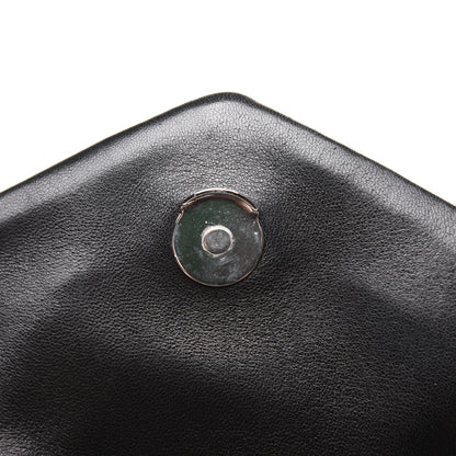 Saint Laurent Lambskin Quilted Medium Loulou Puffer Monogram Chain Satchel Black 12 of 23