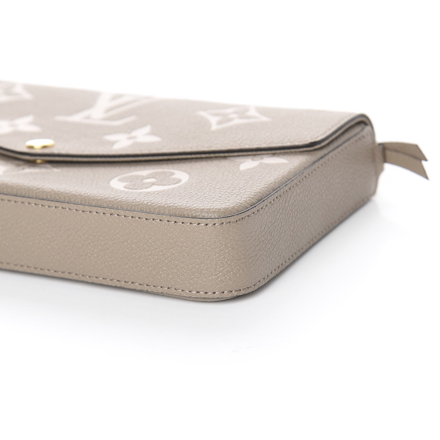 Louis Vuitton Empreinte Monogram Giant Felicie Pochette Tourterelle Creme 7 of 14