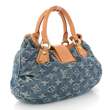 Louis Vuitton Monogram Denim Pleaty Blue 3 of 11