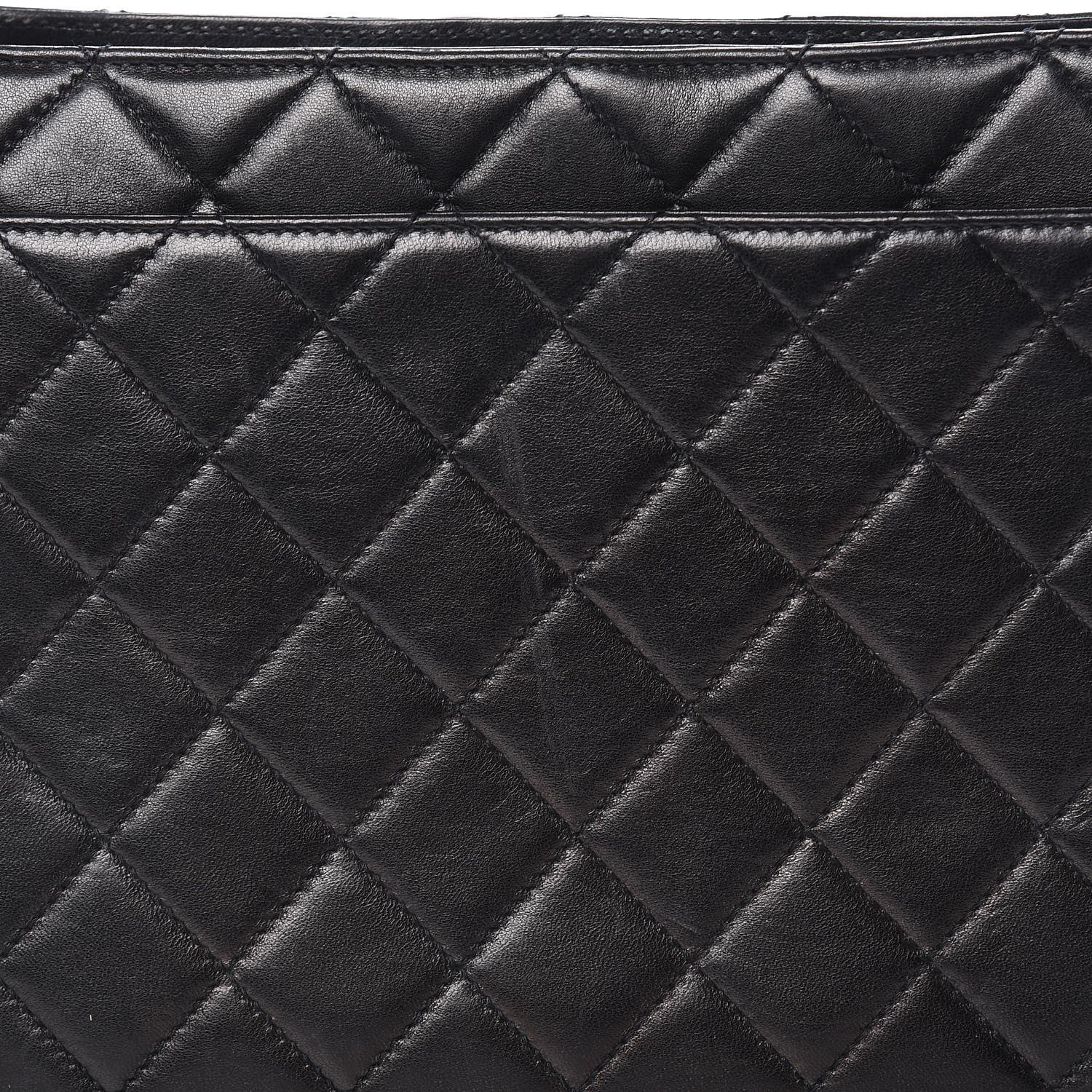 Chanel Lambskin Tortoise Chain Shoulder Bag Black 15 of 15