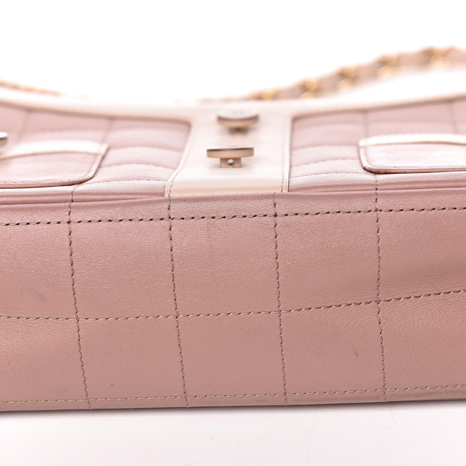 Chanel Calfskin Quilted Small Girl Shoulder Bag Beige 13 of 13