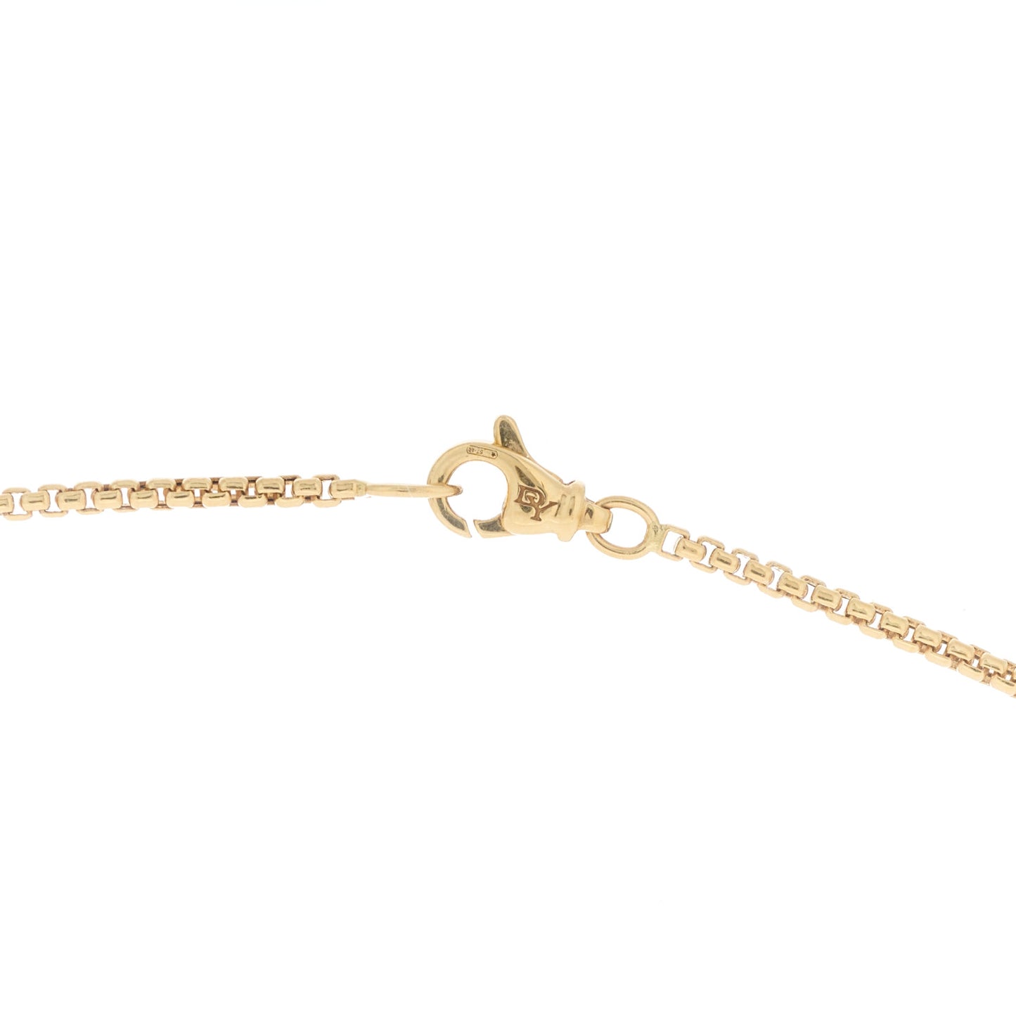 18K Yellow Gold 1.7mm Box Chain Necklace 20"