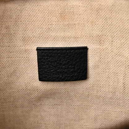 Gucci Grained Calfskin Coco Capitan Logo Belt Bag Black 6 of 16