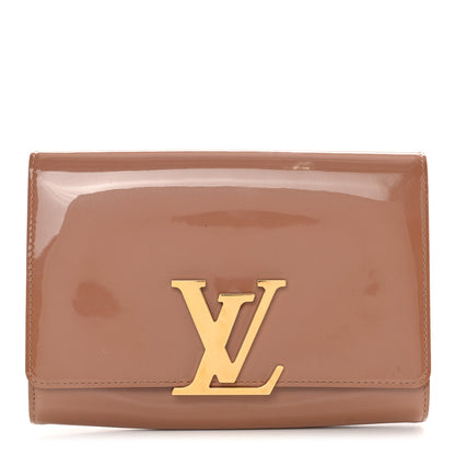 Louis Vuitton Patent Louise New Sobe Clutch Rose Velours 1 of 10