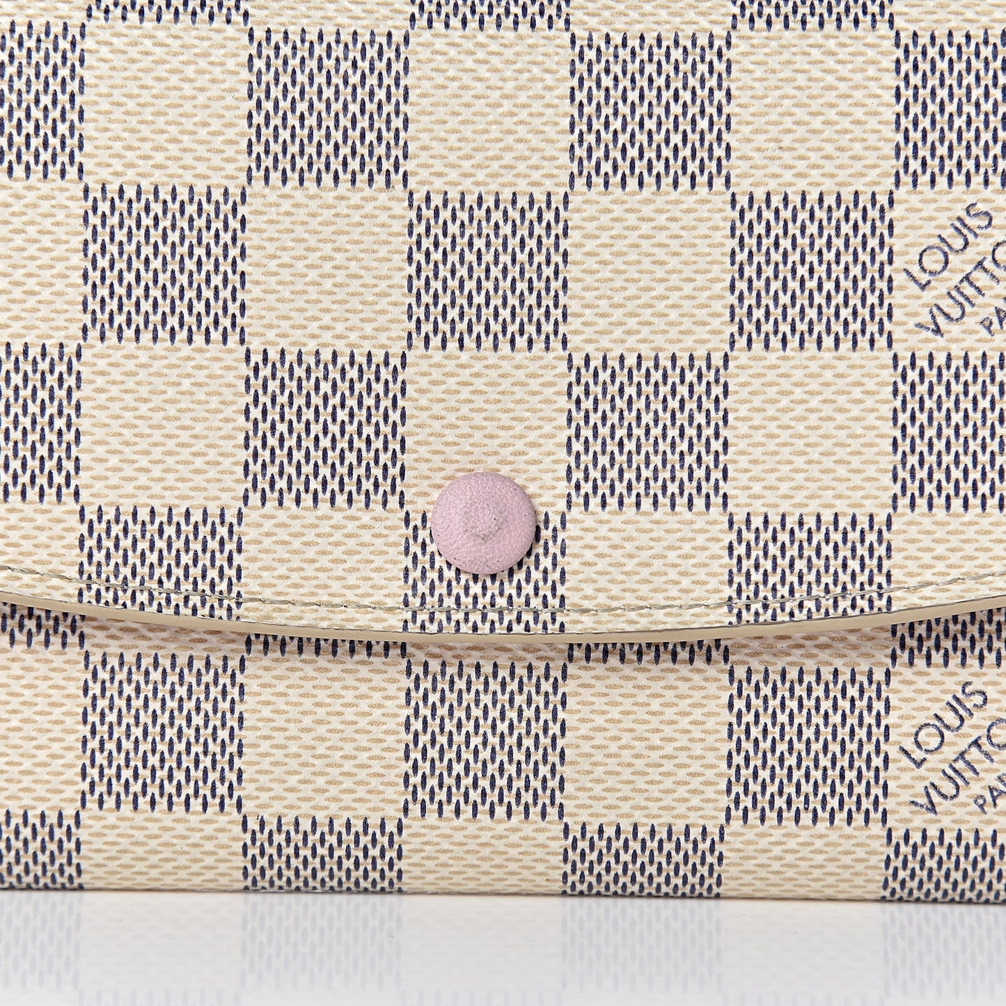 Damier Azur Emilie Wallet Rose Ballerine