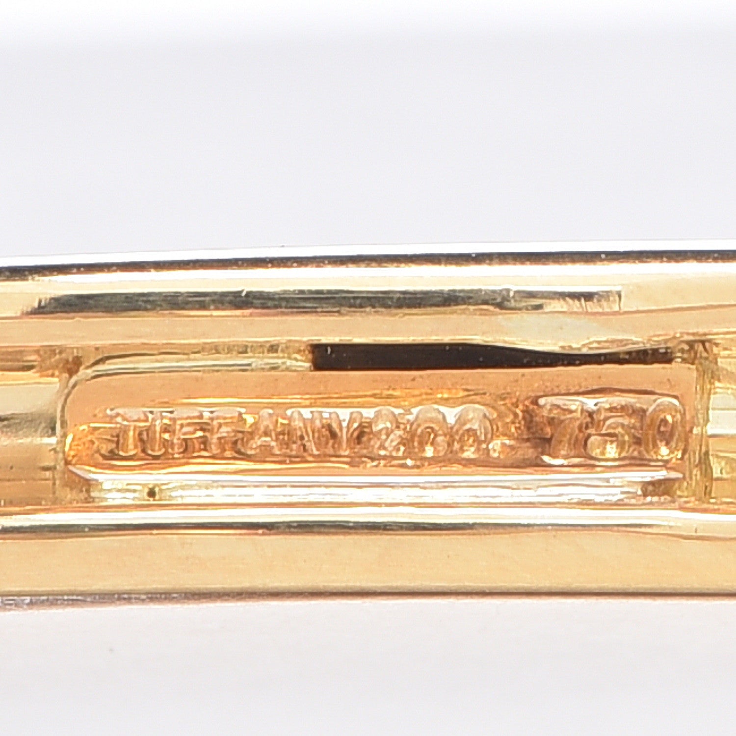 Tiffany 18K Yellow Gold Tourmaline Peridot Diamond Bangle Bracelet 4 of 4