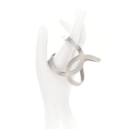 Chanel Metal CC Cuff Silver 2 of 4