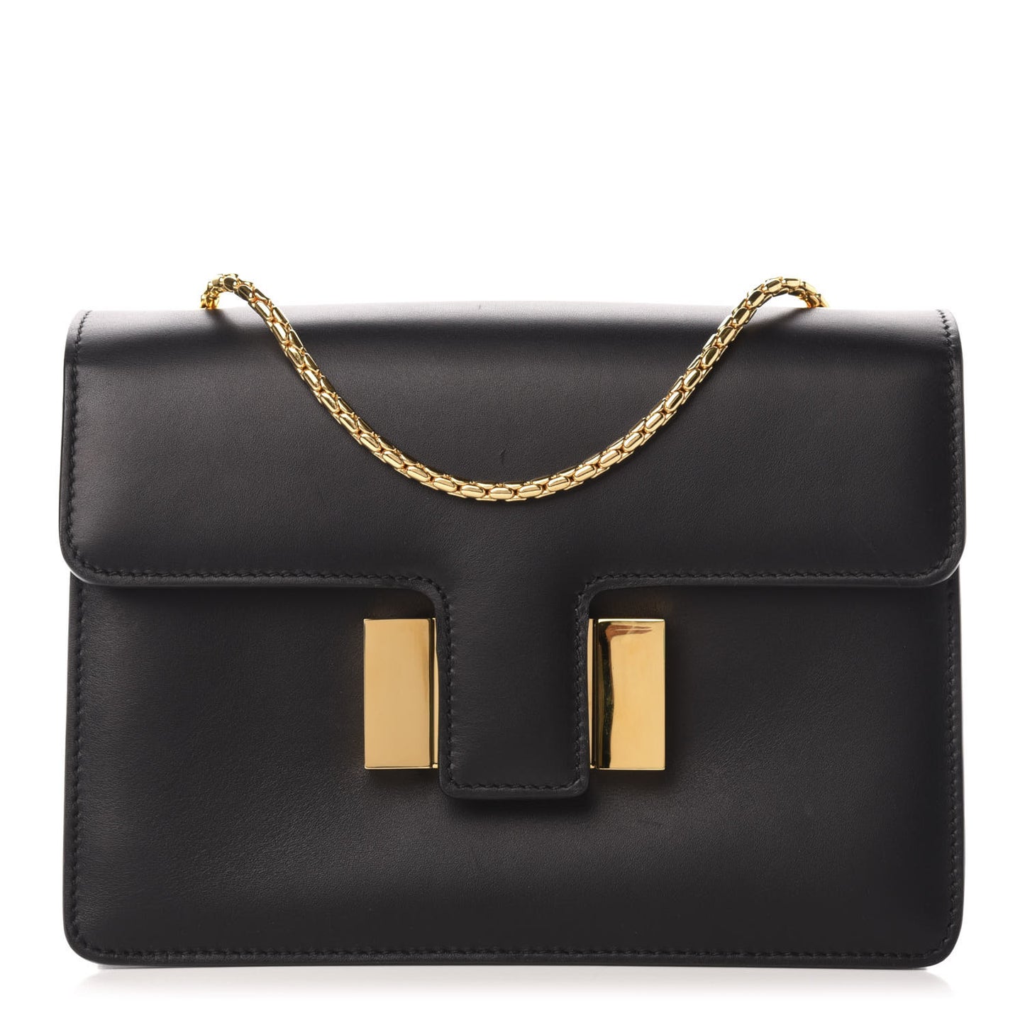 Calfskin Medium Sienna Shoulder Bag Black