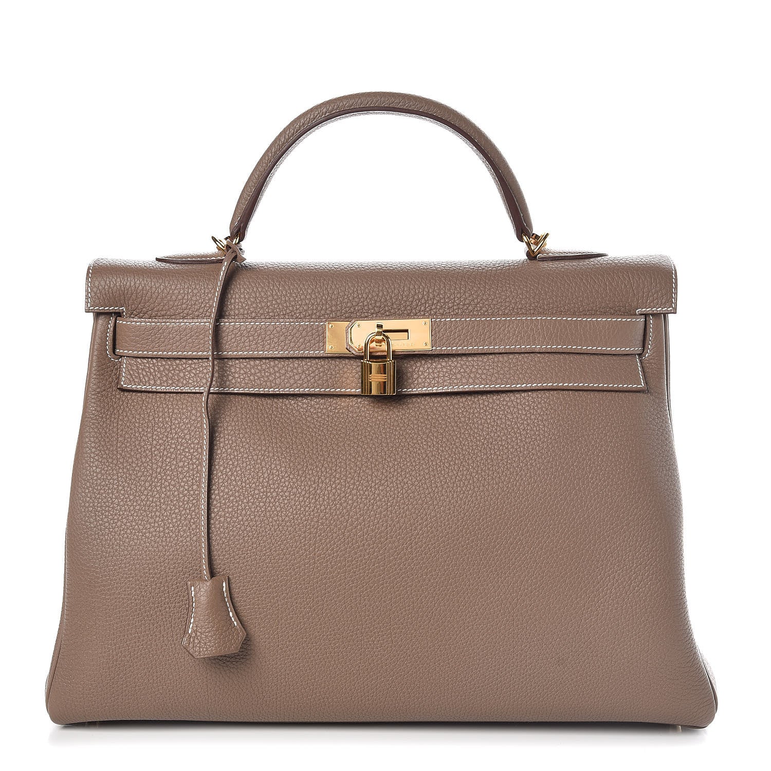 Hermes Togo Kelly Retourne 40 Etoupe 1 of 34