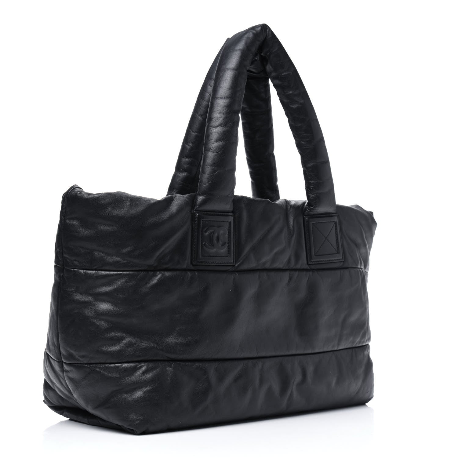 Chanel Nylon Quilted Medium Coco Cocoon Reversible Tote Black 3 of 18