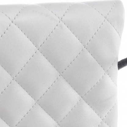 Chanel Calfskin Python Quilted Cambon Shoulder Bag White 4 of 8