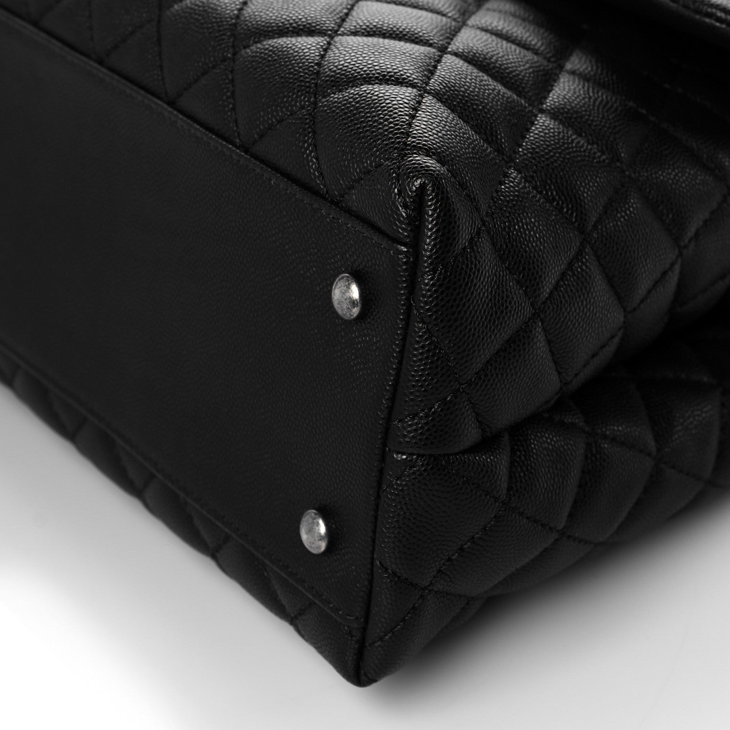Chanel Caviar Quilted Medium Coco Handle Flap Black 10 of 10