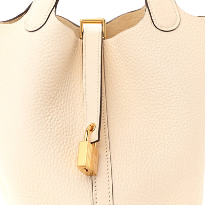 Hermes Taurillon Clemence Picotin Lock 18 PM Nata 8 of 10