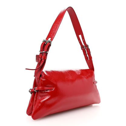 Givenchy Patent Calfskin Small P'tit Voyou Shoulder Bag Vermillon 3 of 10