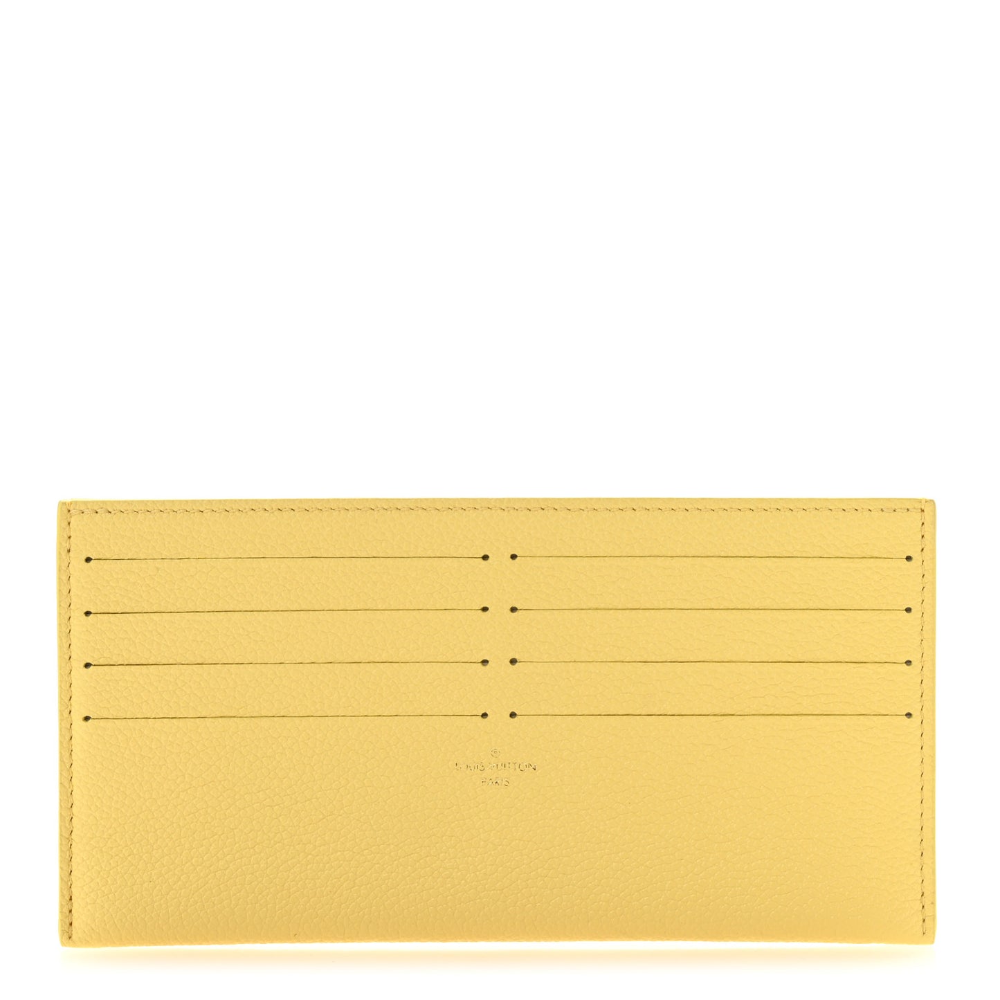 Calfskin Felicie Card Holder Insert Yellow