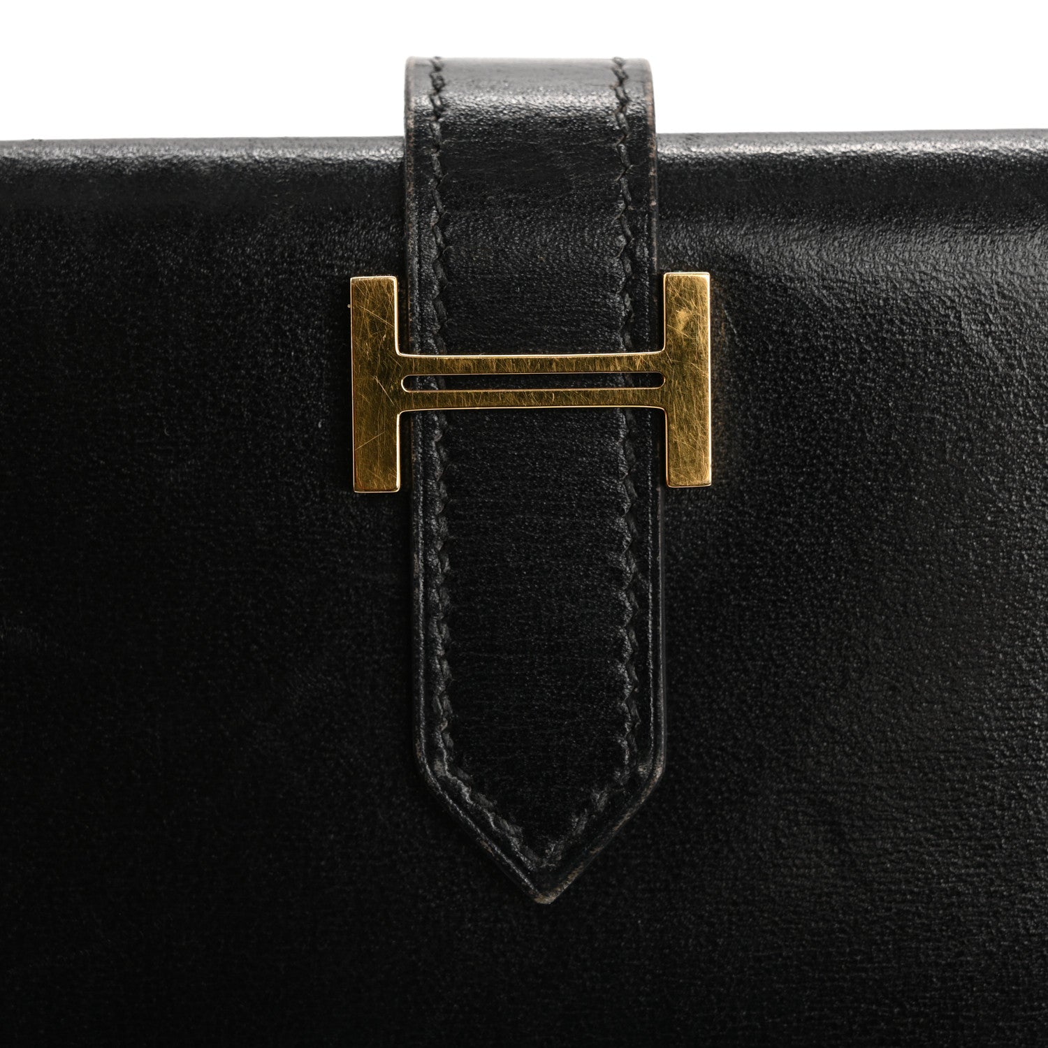 Hermes Box Bearn Gusset Wallet Black 7 of 13