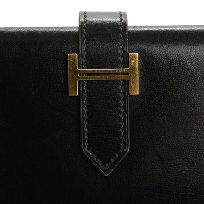 Hermes Box Bearn Gusset Wallet Black 7 of 13