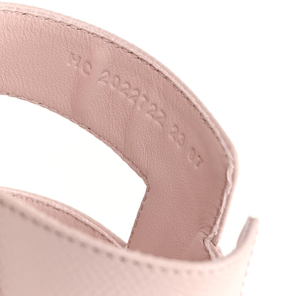 Hermes Epsom Oran Sandals 41 Rose Porcelaine 9 of 10