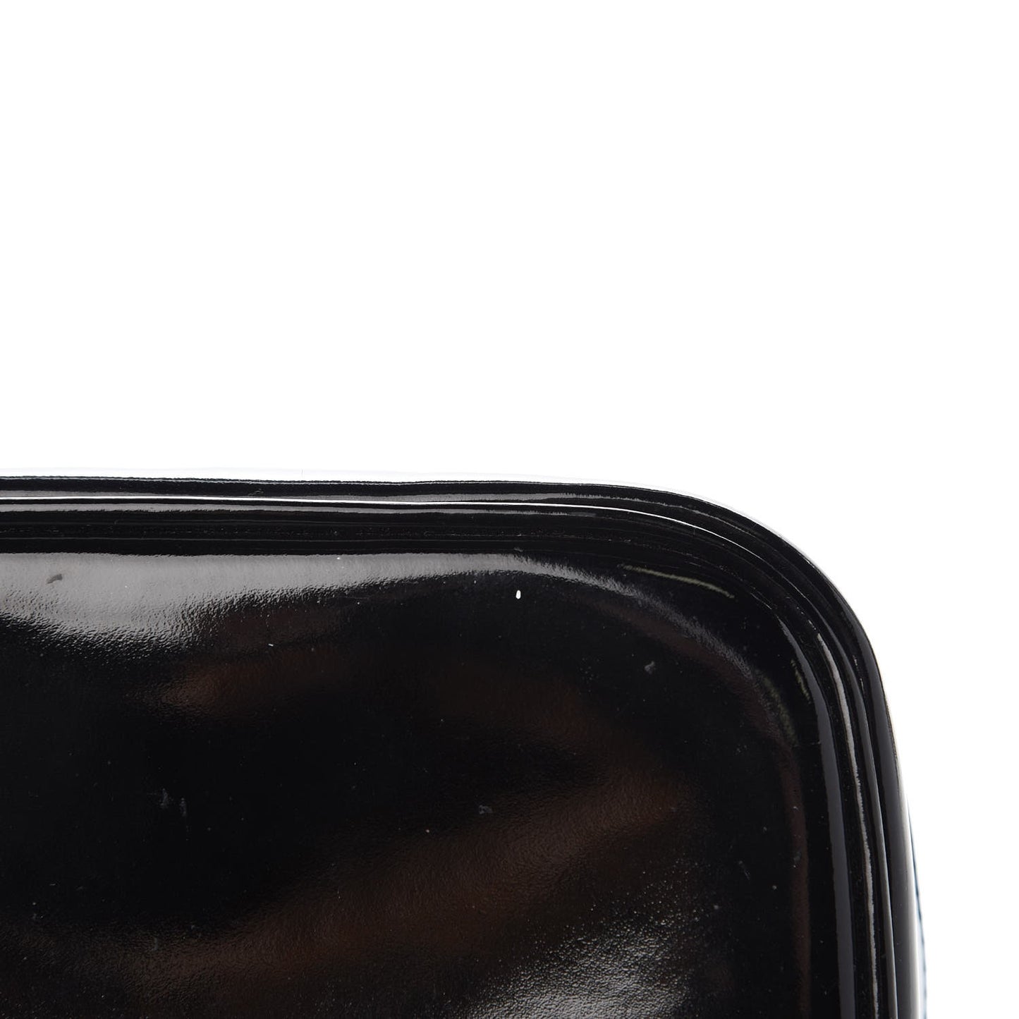 Patent Vanity Cosmetic Case Black