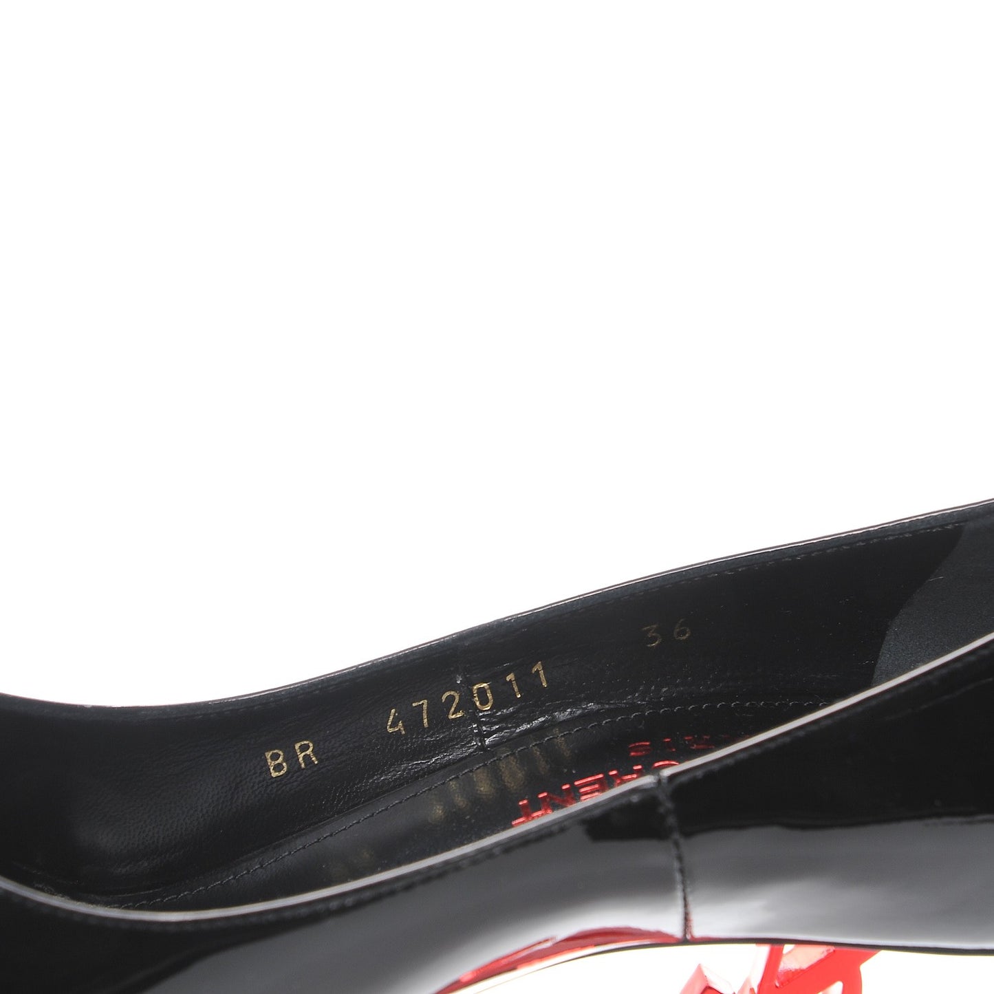 Patent Opyum 100 Pumps 36 Black Red