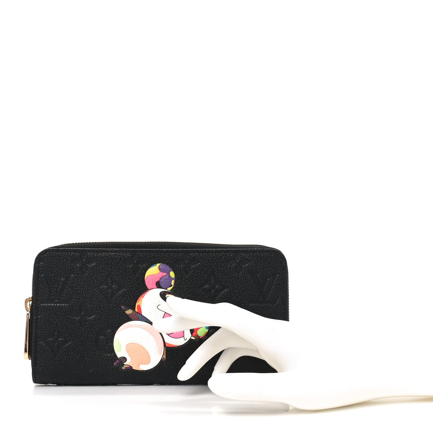 Louis Vuitton LV X TM Empreinte Monogram Panda Zippy Wallet Black 2 of 6
