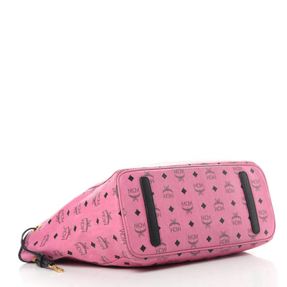 MCM Visetos Medium Liz Reversible Shopper Tote Pink 7 of 23