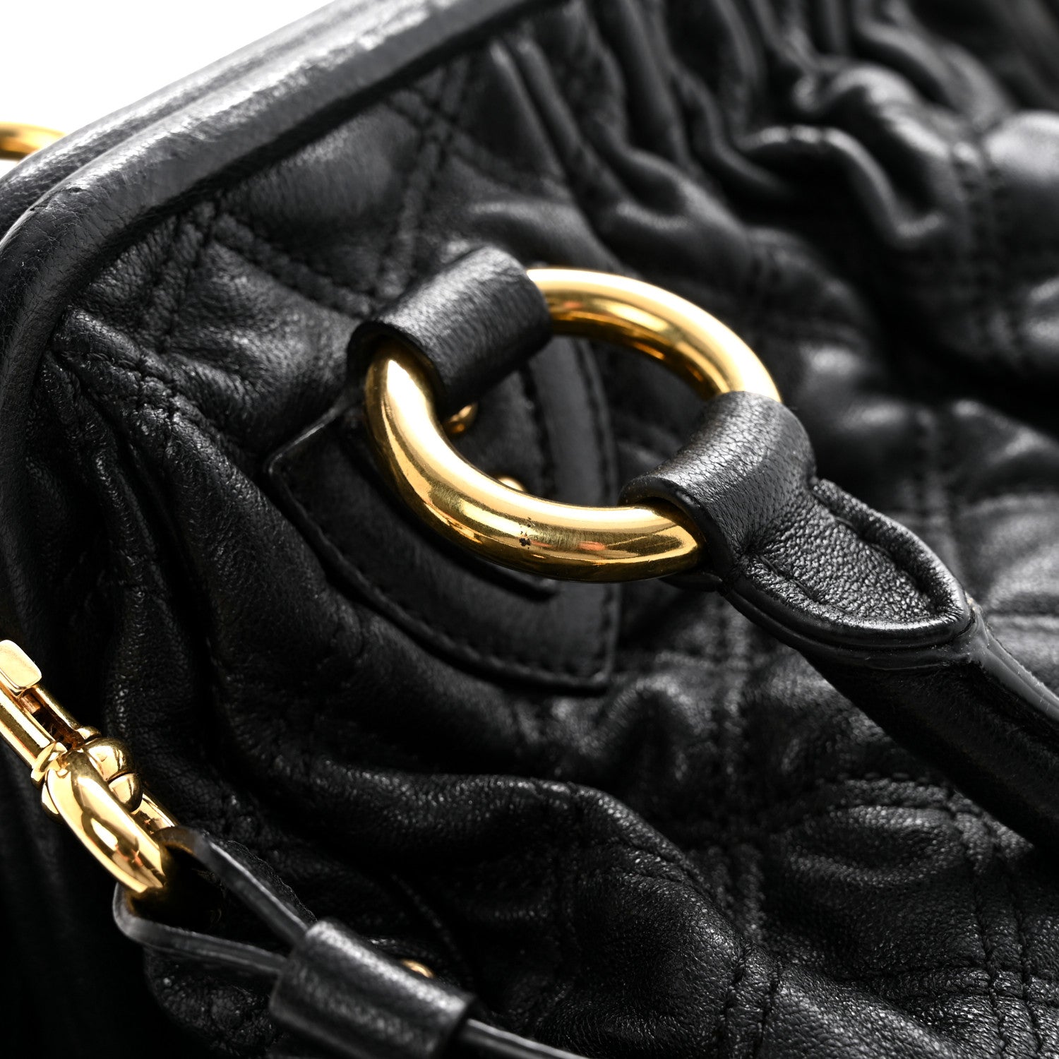 Marc Jacobs Calfskin Quilted Stam Black 17 of 18