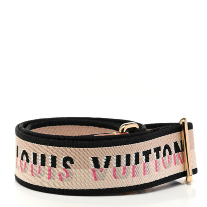 Louis Vuitton Jacquard Speedy Bandouliere 20 Shoulder Strap Black 2 of 3