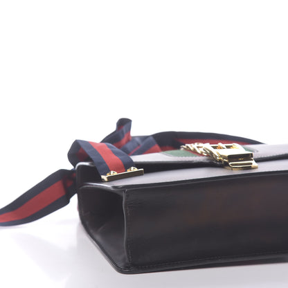 Gucci Calfskin Small Sylvie Shoulder Bag Black 19 of 20