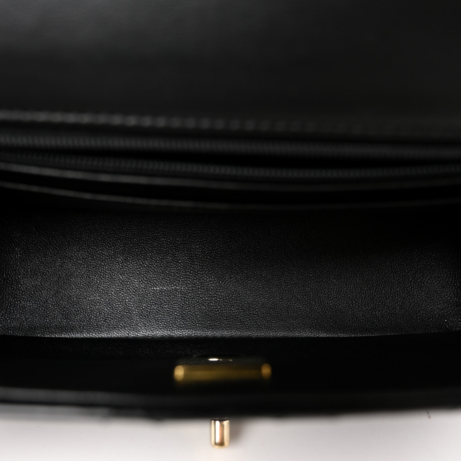 Chanel Lambskin Quilted Mini Top Handle Rectangular Flap Black 5 of 10