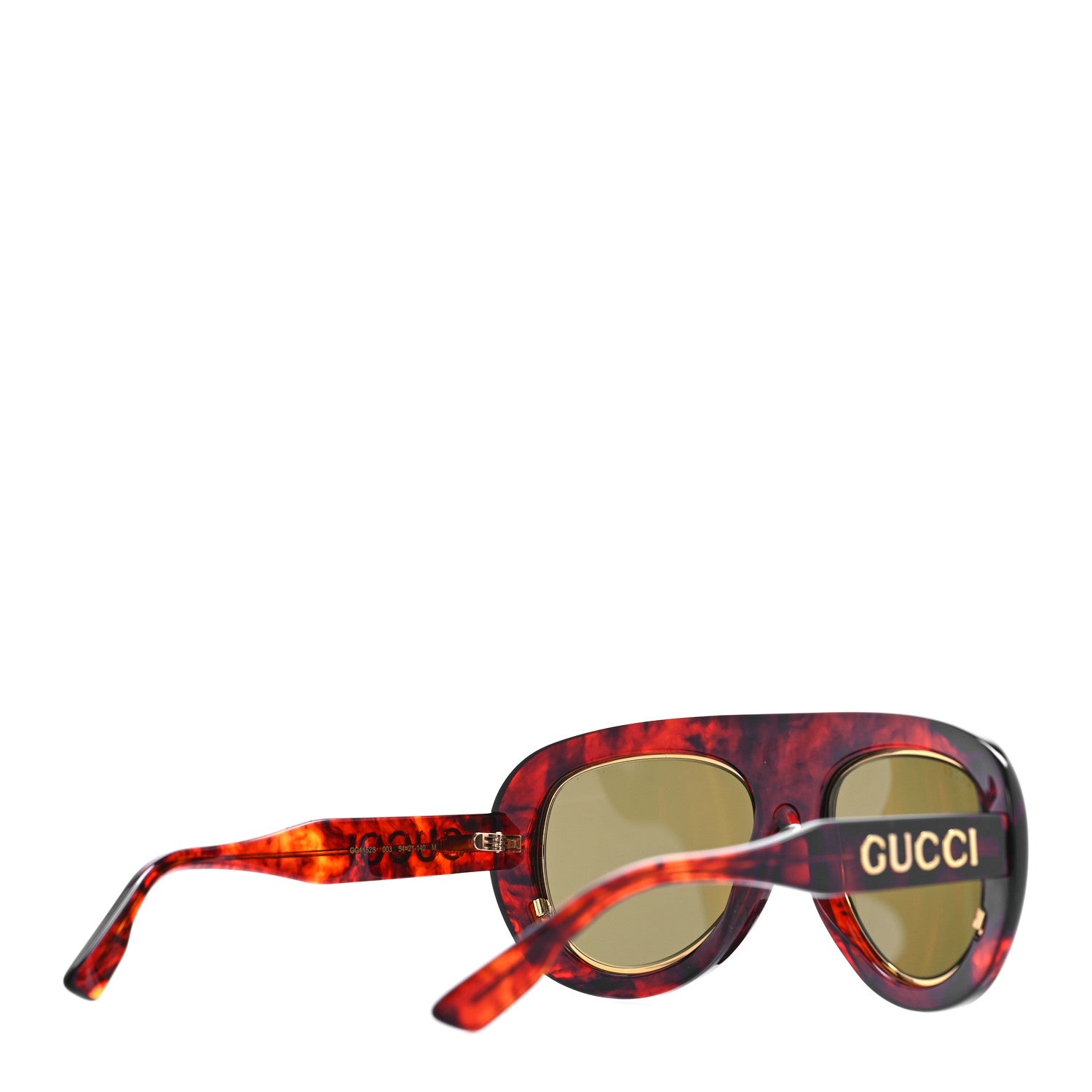 Gucci Acetate Oversize Sunglasses GG1152S Tortoise 3 of 7