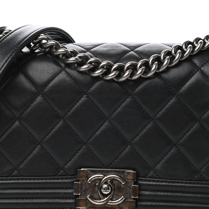 Chanel Calfskin Quilted Medium Boy Flap Black 10 of 10