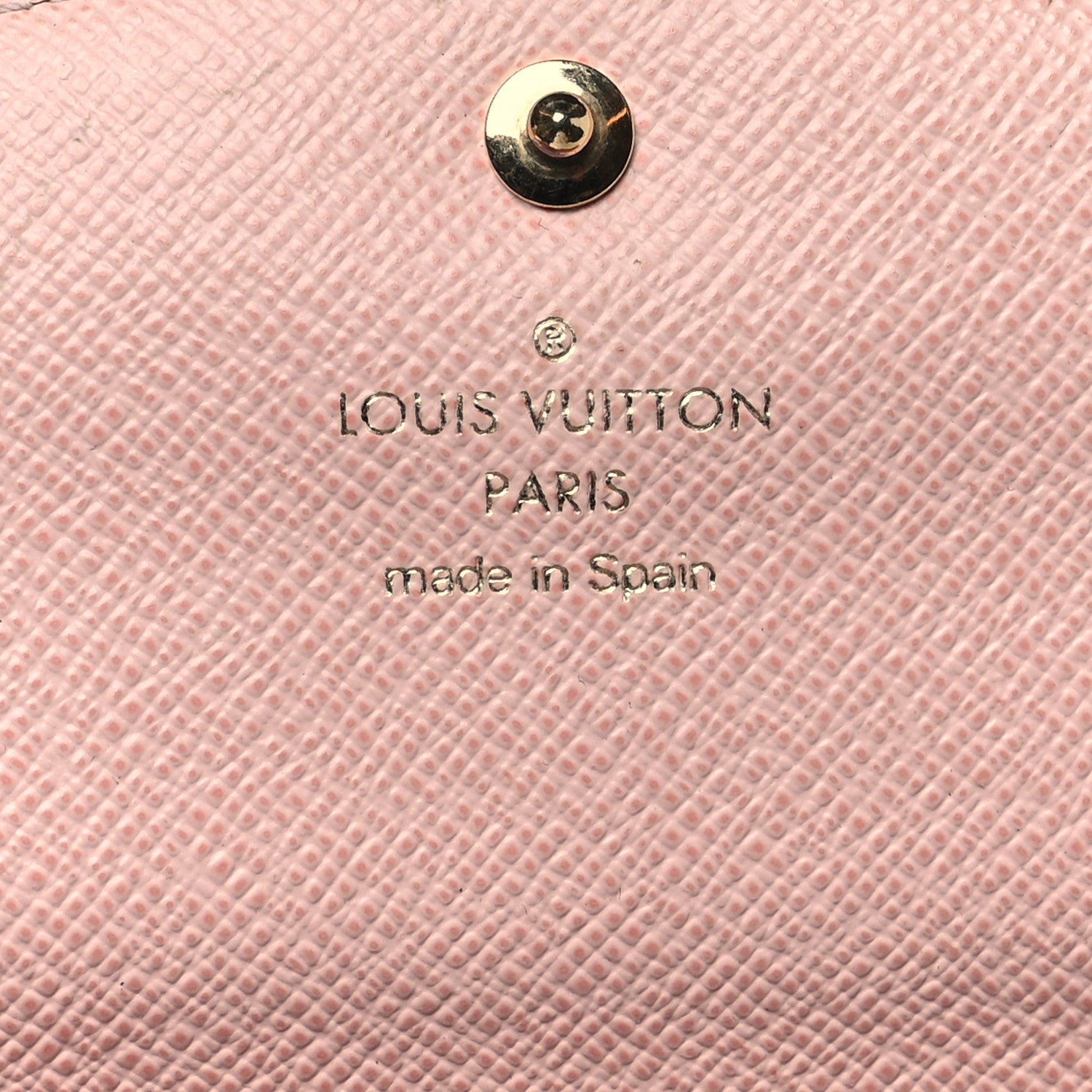 Louis Vuitton Damier Ebene Caissa Wallet Rose Ballerine 6 of 12