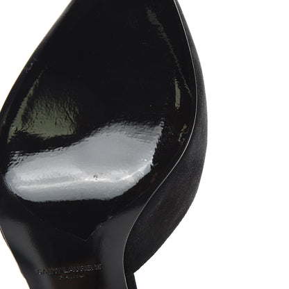 Saint Laurent Kid Scamosciato Skinny D'Orsay 105 Pumps 38.5 Black 8 of 10