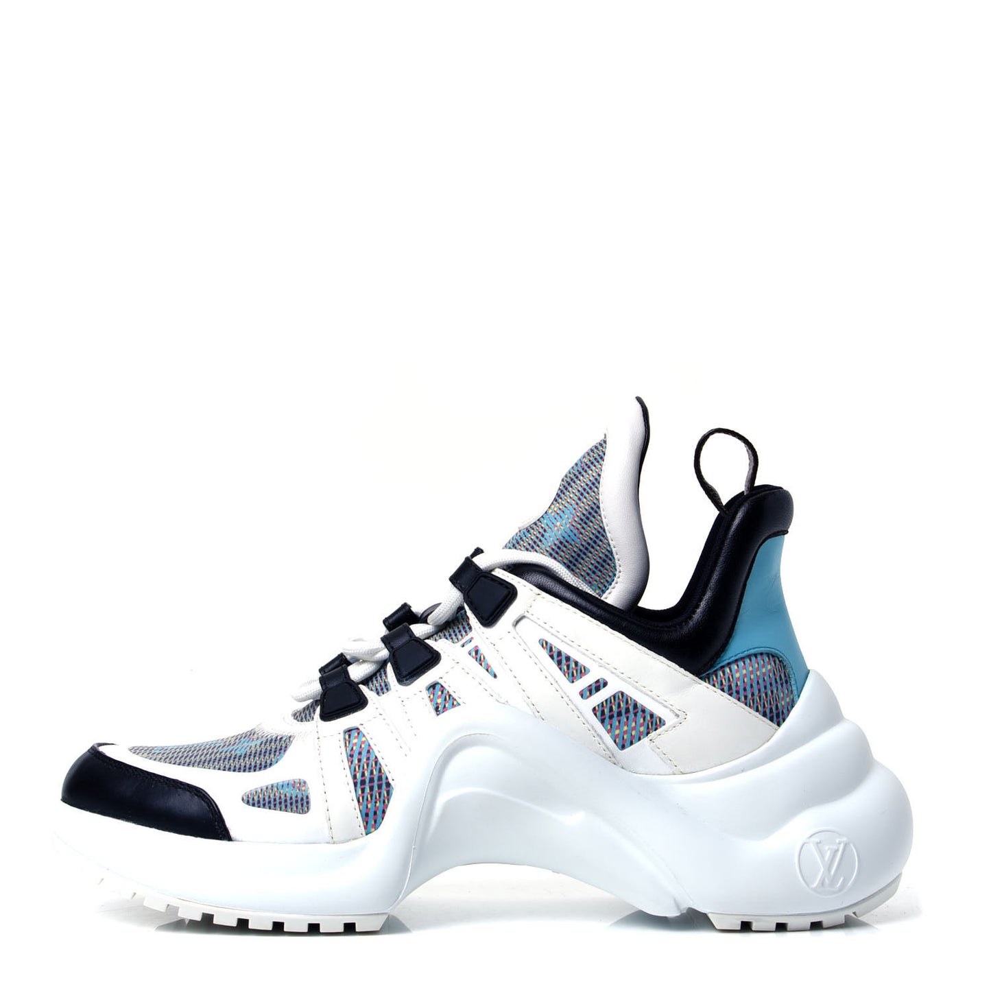 Calfskin Nylon LV Pop Archlight Sneaker 38 Blue