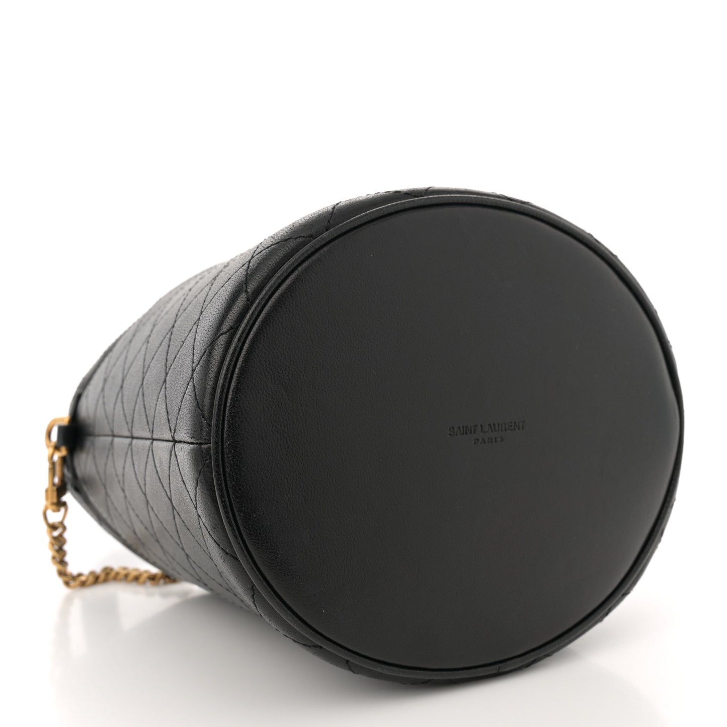 Lambskin Gabby Mini Bucket Bag Black