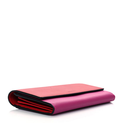 Gucci Moon Calfskin Continental Wallet New Rosette Hibiscus Red 4 of 7