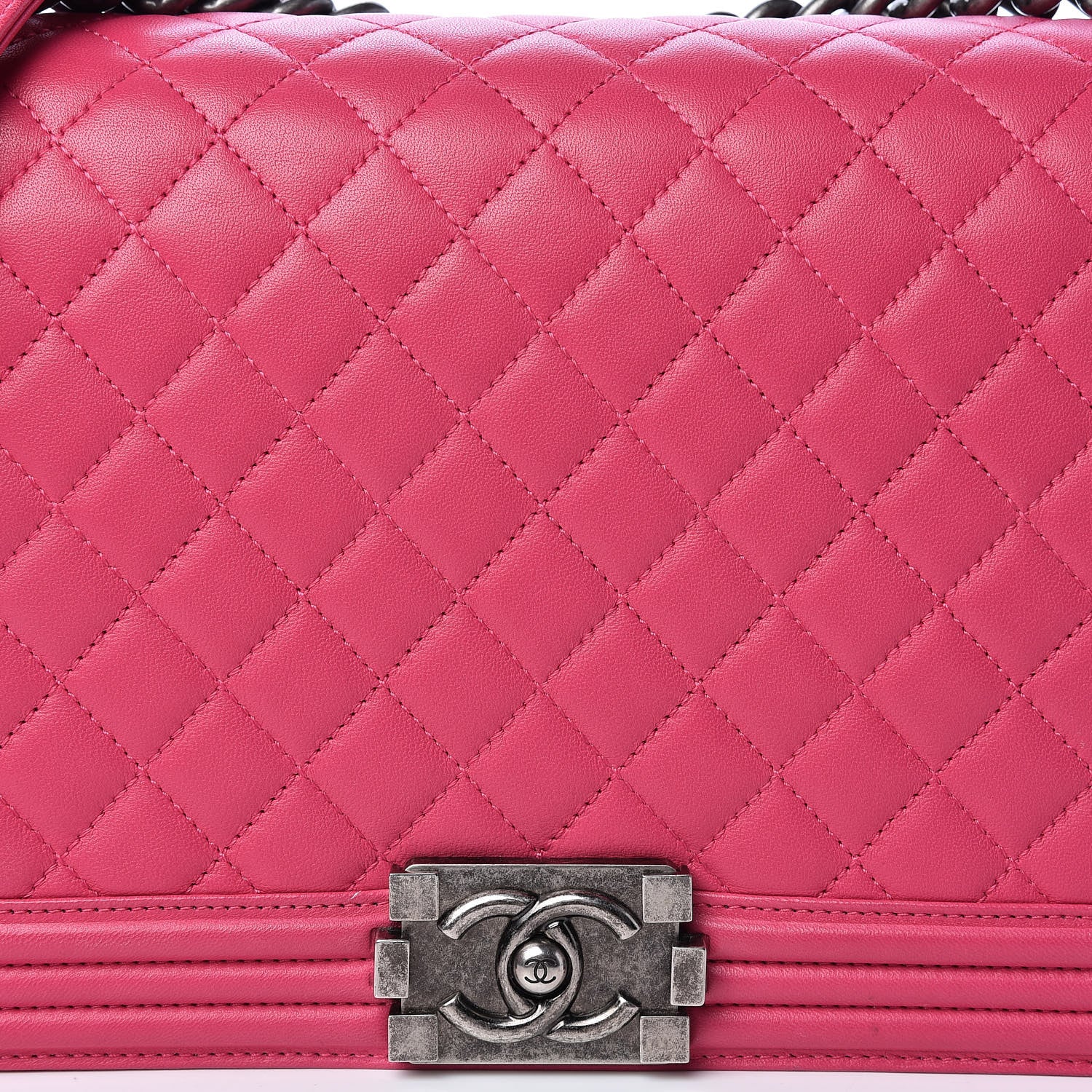 Chanel Lambskin Quilted New Medium Boy Flap Pink 8 of 19