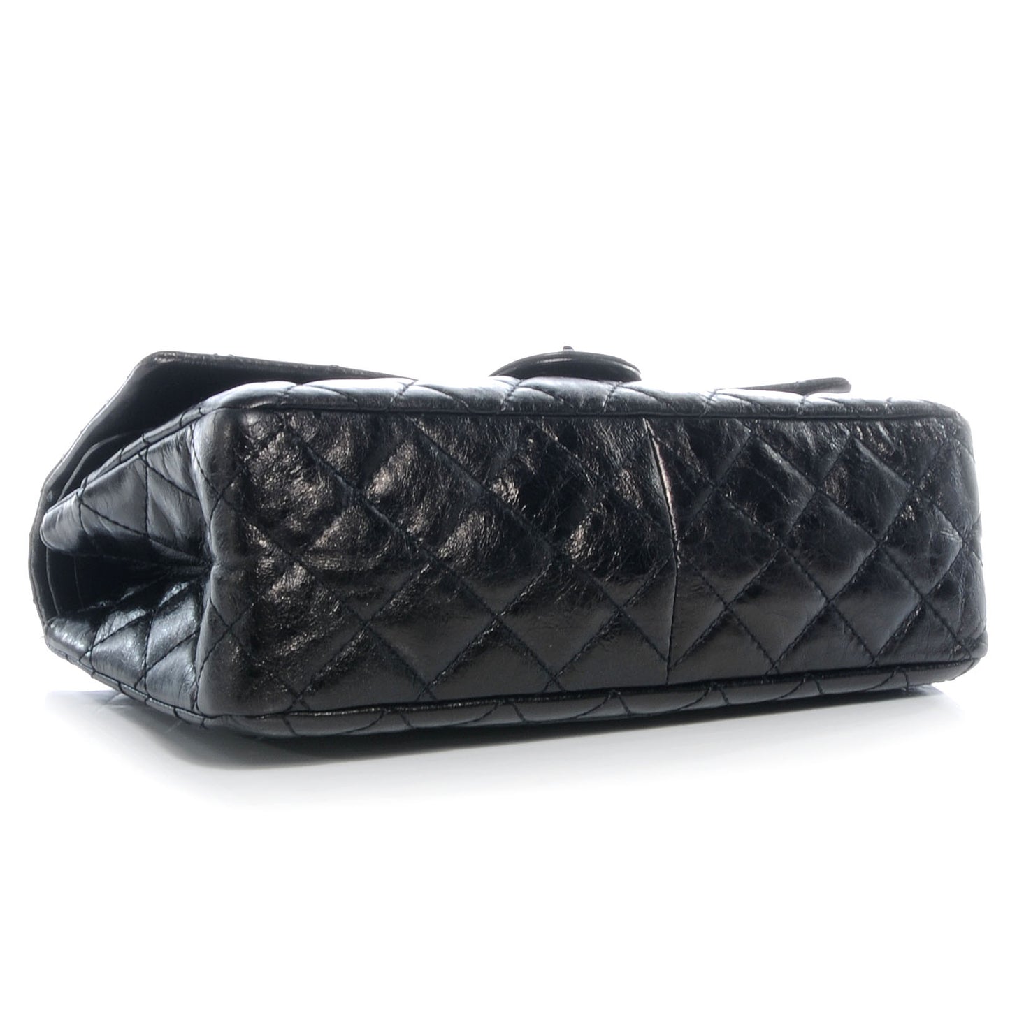 Glazed Calfskin 2.55 Reissue 226 Flap Black