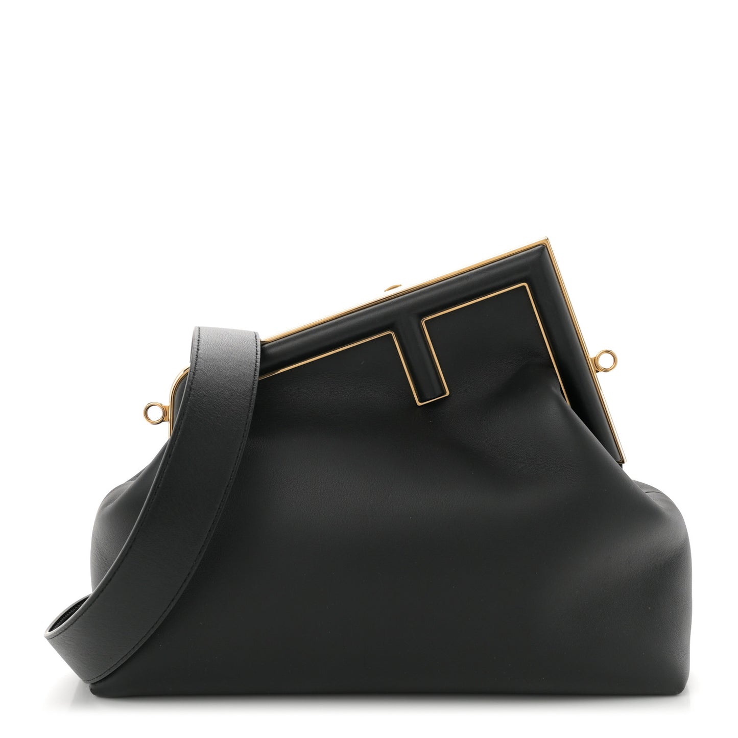 Shiny Nappa Medium Fendi First Black
