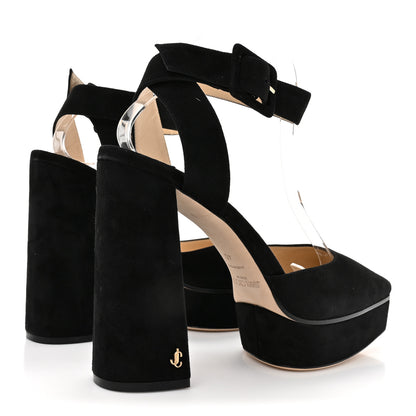 Jimmy Choo Suede Jinn 125 Pumps 40 Black 5 of 8