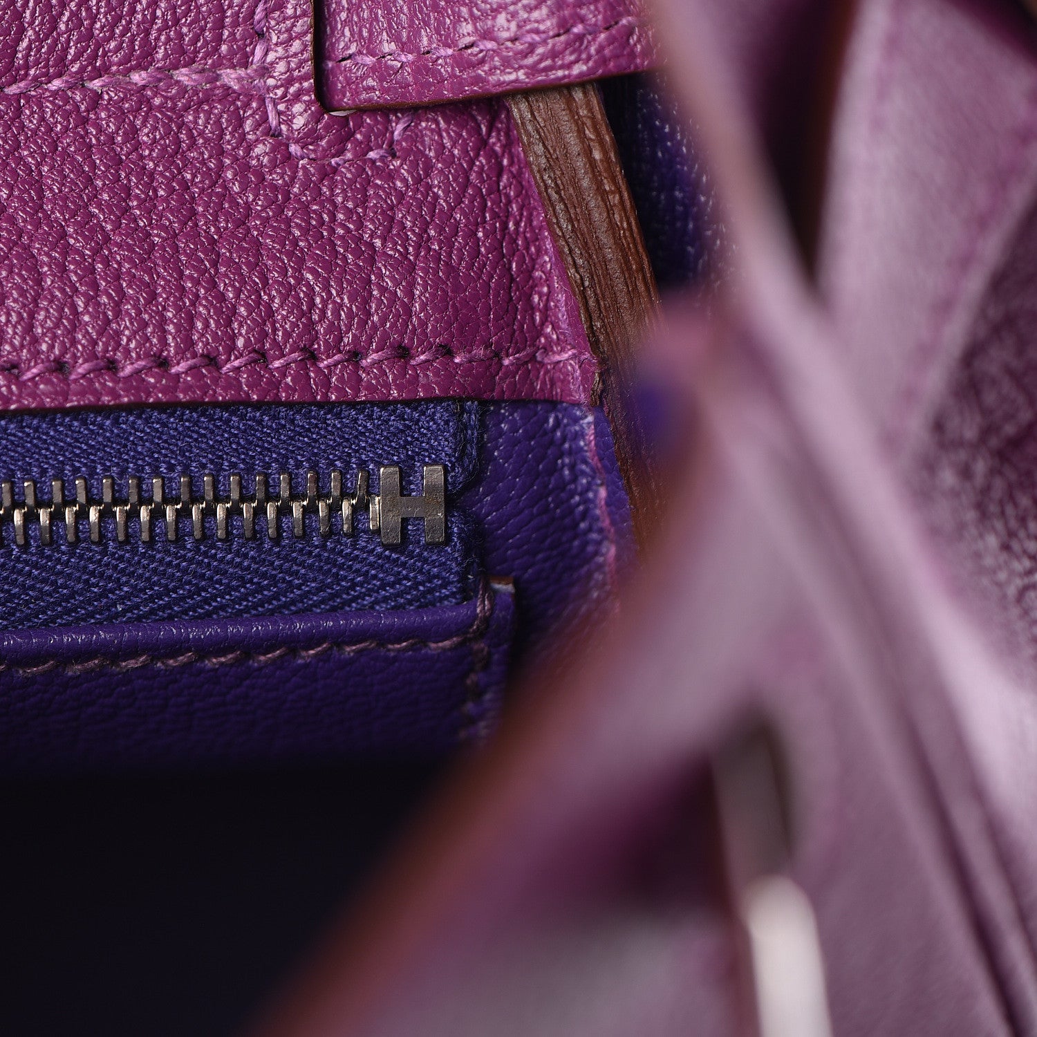 Hermes Chevre Mysore Horseshoe Kelly Retourne 28 Anemone Iris 24 of 42