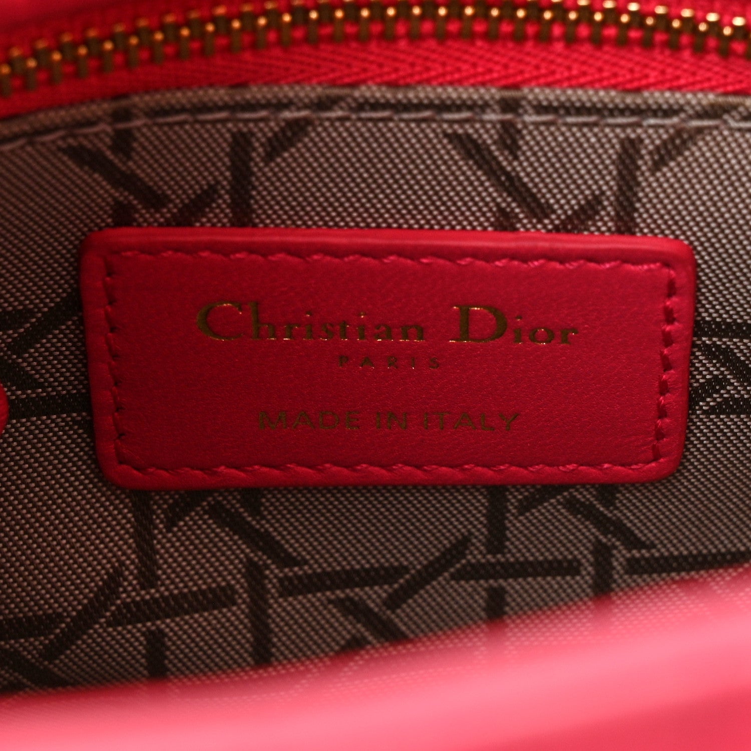 Christian Dior Lambskin Cannage Small My ABCDior Warm Fuchsia 6 of 11