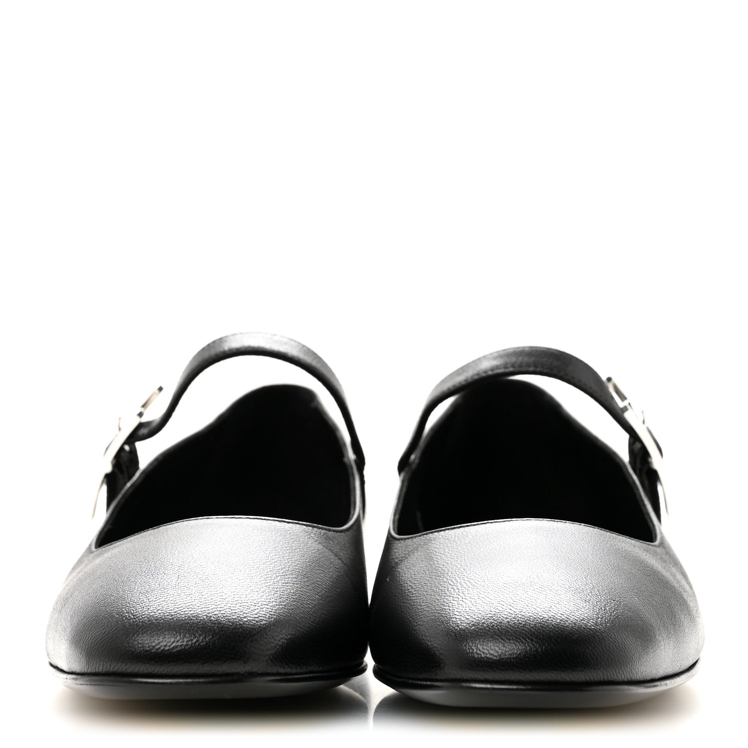 Hermes Goatskin Jane Ballet Flats 35.5 Black 3 of 10