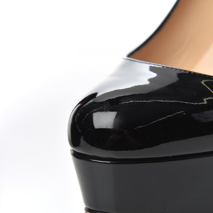 Christian Louboutin Patent Dirditta 130 Platform Pumps 37.5 Black 17 of 17